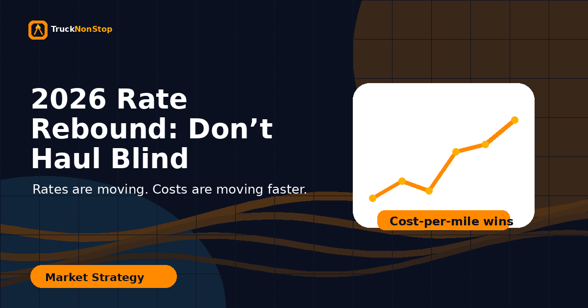 The 2026 Trucking Rate Rebound Is Real — But Profit Still Belongs to Carriers Who Know Their Cost Per Mile